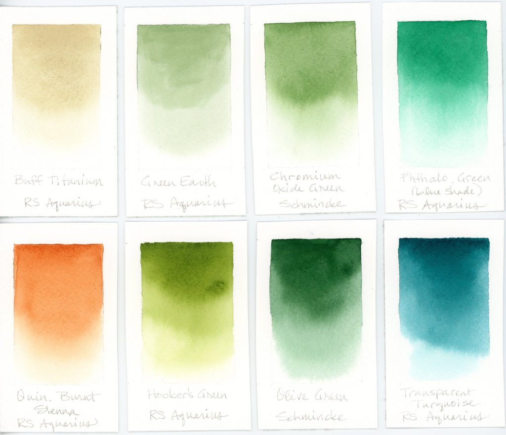 Terrain watercolor palette swatches