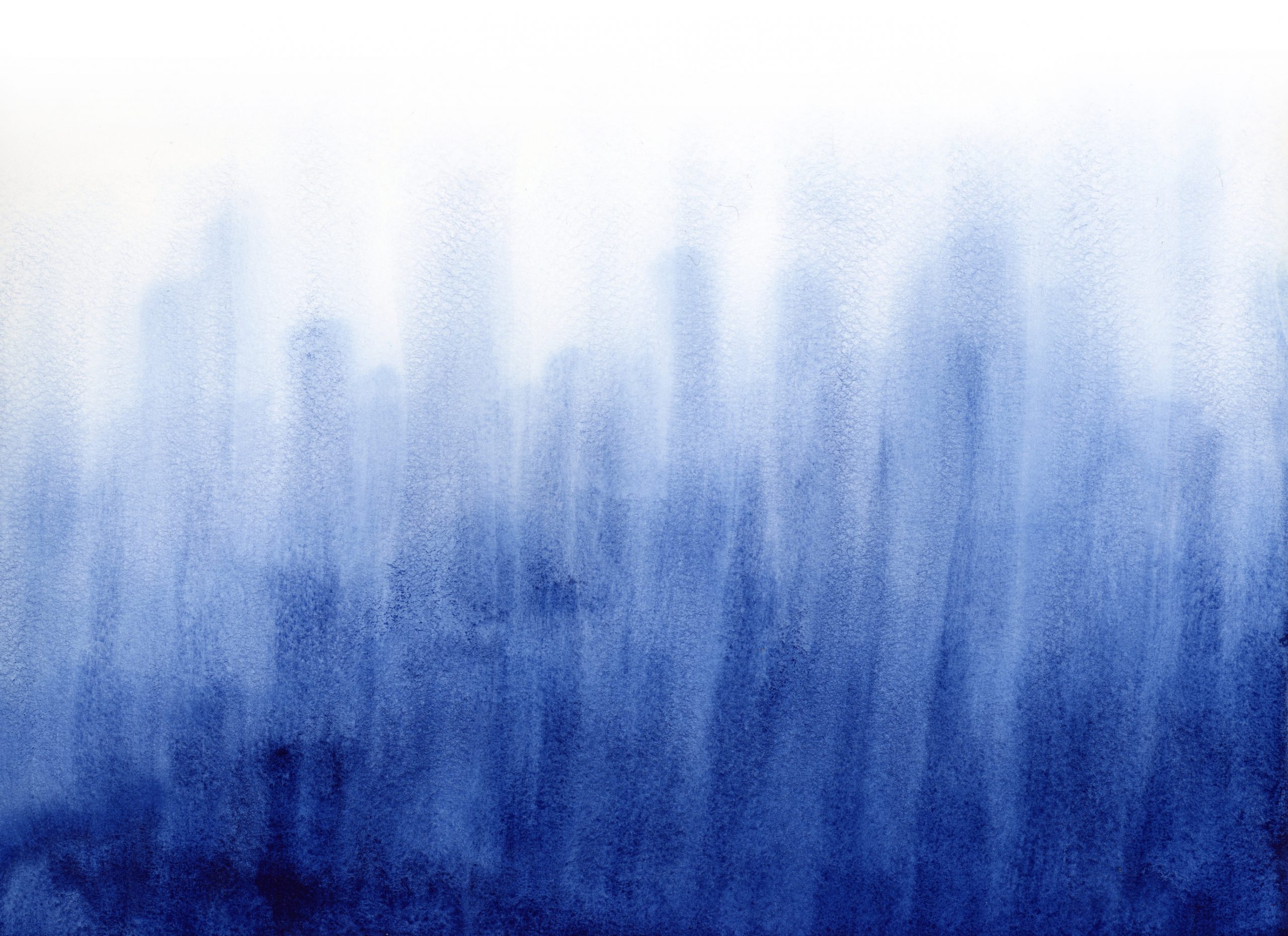 Deep blue abstract watercolor painting