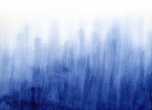 Ethereal Blue Mineral Wash Abstract Watercolor