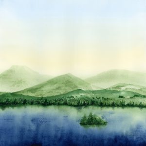 PNW Landscape watercolor