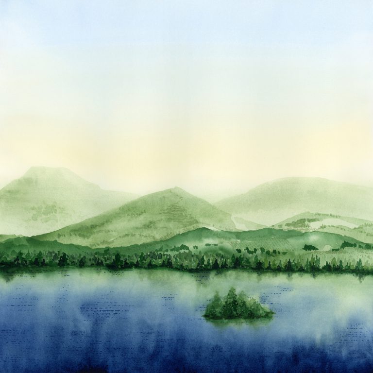 PNW Landscape watercolor