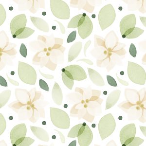 White Poinsettia Pattern