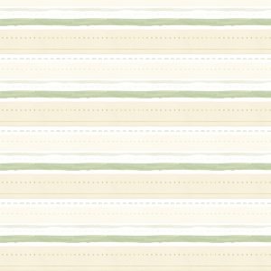 Cream & Sage Ribbon stripe pattern