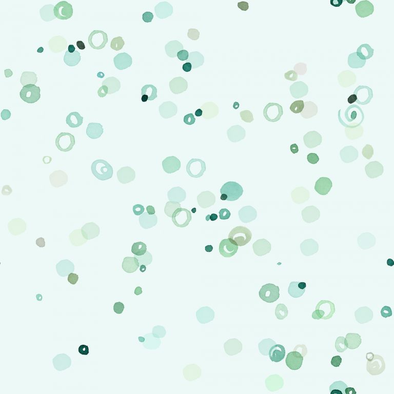 Bubbles Watercolor Pattern in Undersea