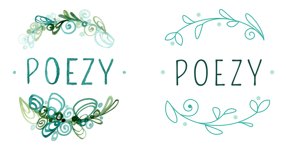Poezy Logo comparison