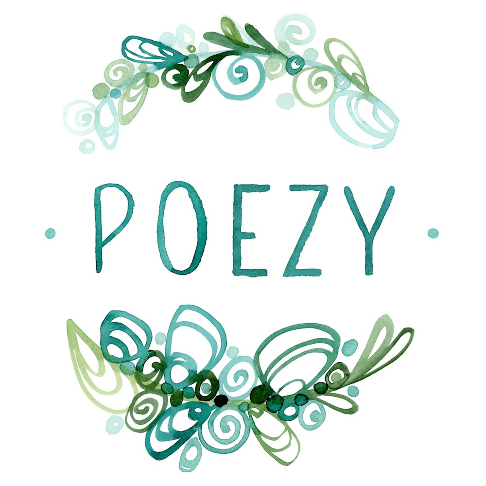 Seashell Poezy Logo in watercolor