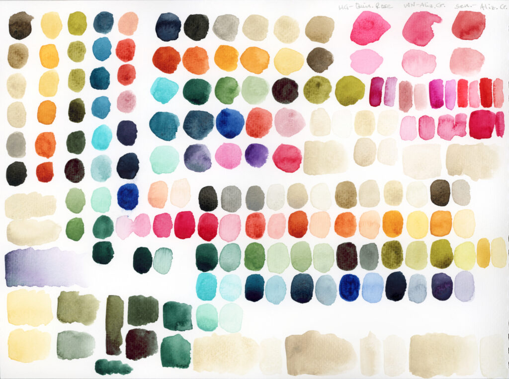 Watercolor Swatches--Muted Colors