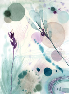 Heather Abstract Watercolor