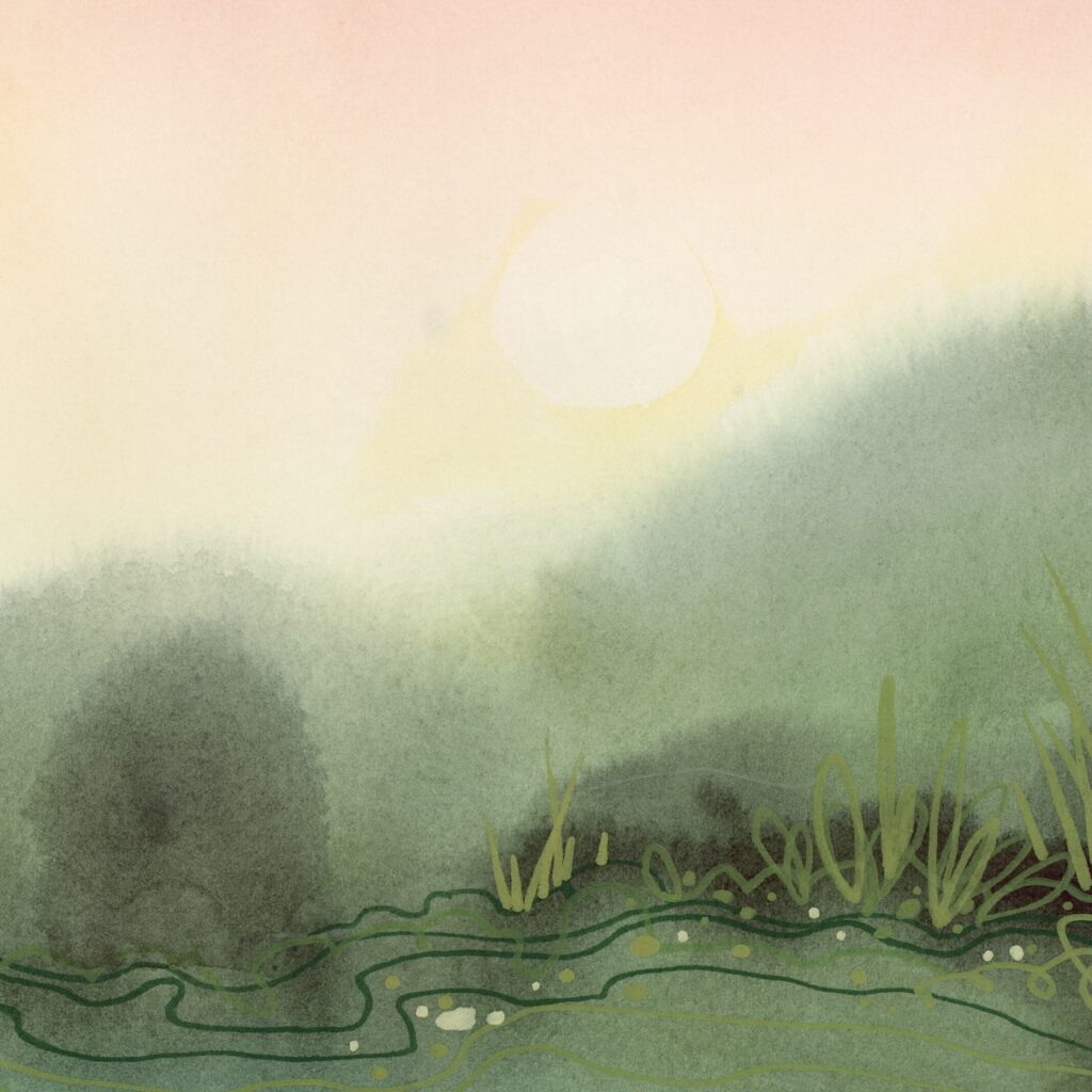 Pond’s Edge Watercolor